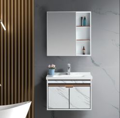 Tủ Lavabo Nhôm Màu Trắng HP-4013