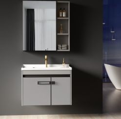 Tủ Lavabo Nhôm Màu Xám Bê Tông HP-4005 