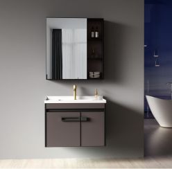 Tủ Lavabo Nhôm Màu Xám Xi Măng HP-4011