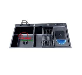 Chậu Rửa Chén INOX Phủ Nano đen HP-10048RDTNĐ