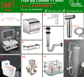 Combo Thiết Bị Vệ Sinh 11 Món CBVS03